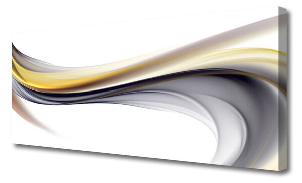Tablou pe panza canvas Abstract Art Galben Gri Alb