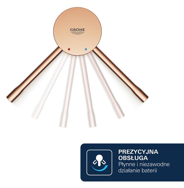 Grohe Essence baterie cadă-duș ascuns Brushed Warm Sunset 24058DL1