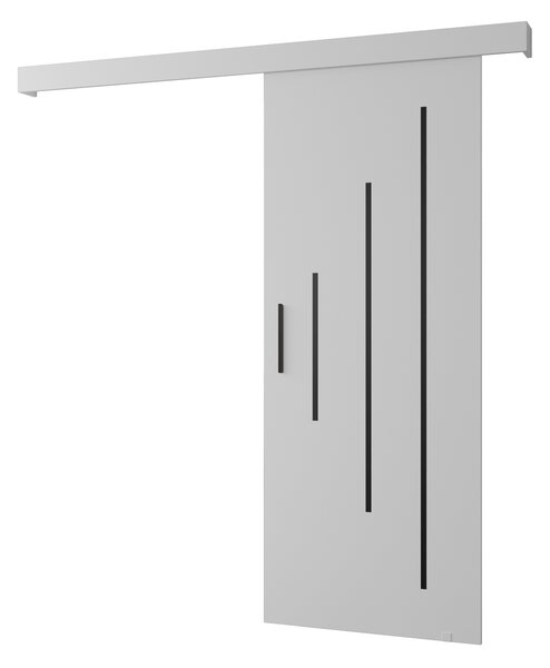 Uși culisante 90 cm Sharlene Y (alb mat + negru). 1044018