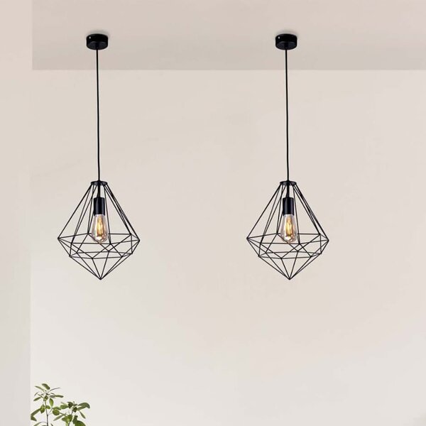 Kaja Marko lampă suspendată 1x60 W negru K-4000