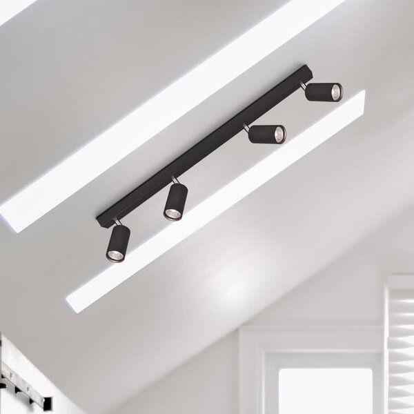 Kaja Monti lampă de tavan 4x10 W negru K-4554