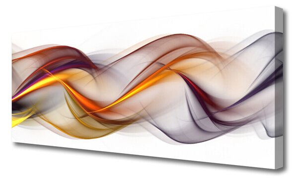 Tablou pe panza canvas Abstract Art Galben Verde Rosu Gri Alb
