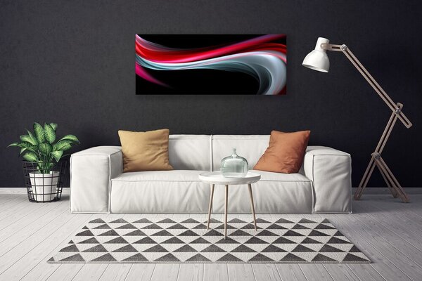 Tablou pe panza canvas Abstracție Art Roșu Gri Negru