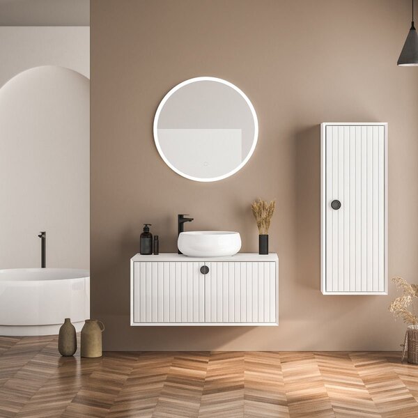 Zuma Line oglindă 60x60 cm rotund cu iluminare D2311