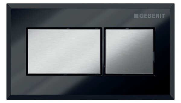 Geberit buton de spălare pentru WC crom lucios-negru 116.051.KV.1