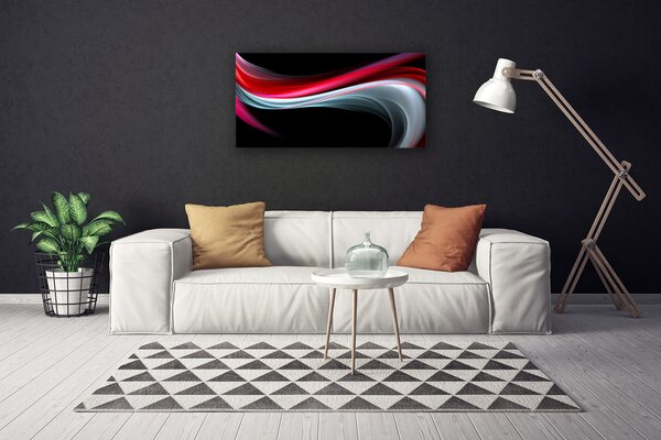 Tablou pe panza canvas Abstracție Art Roșu Gri Negru