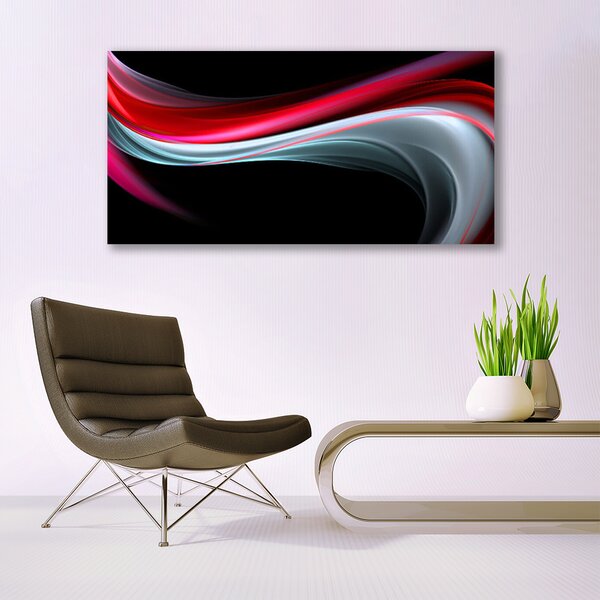 Tablou pe panza canvas Abstracție Art Roșu Gri Negru