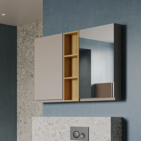 Cersanit Moduo dulap 20x14.1x80 cm laterala pe perete stejar S590-121-DSM