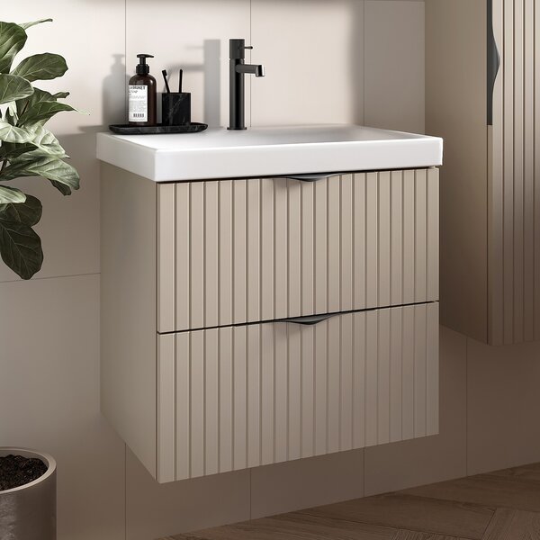 Cersanit Tirso lavoar cu dulap 60 cm bej S801-541