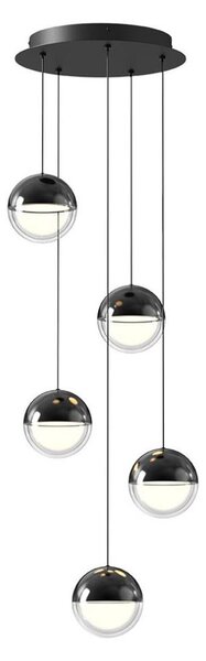 Candelabru LED suspendat pe cablu ZIREA LED/30W/230V, negru