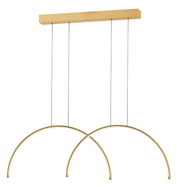 Lustră LED suspendată pe cablu MEGAN LED/39W/230V, auriu