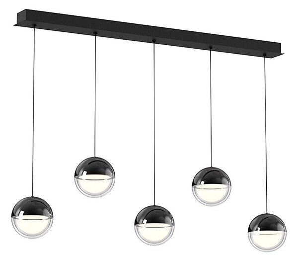 Candelabru LED suspendat pe cablu ZIREA LED/30W/230V, negru