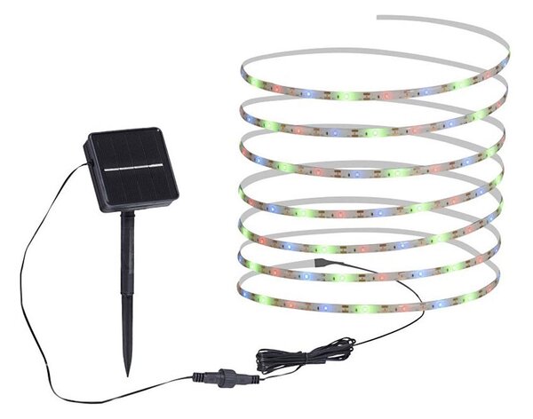 JUST LIGHT. 19971-18 - Bandă LED solară RGB TEANIA LED//3,7V 5 m 1200 mAh IP44