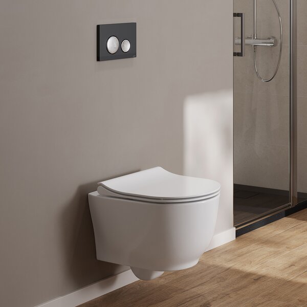 Cersanit Luna set cadru și vas wc, capac+ buton de spălare S4028-002