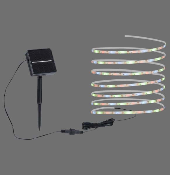 JUST LIGHT. 19971-18 - Bandă LED solară RGB TEANIA LED//3,7V 5 m 1200 mAh IP44