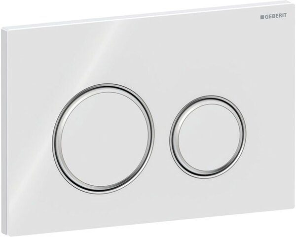 Geberit Sigma50 buton de spălare pentru WC crom lucios-alb 115.884.SI.1