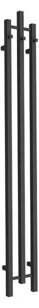 LaVita Calentador calorifer de baie decorativ 162x20.5 cm negru 5904194692216