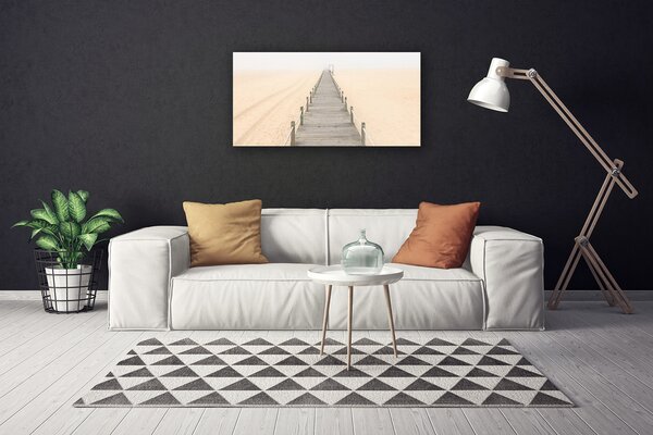 Tablou pe panza canvas Podul Arhitectura Gri