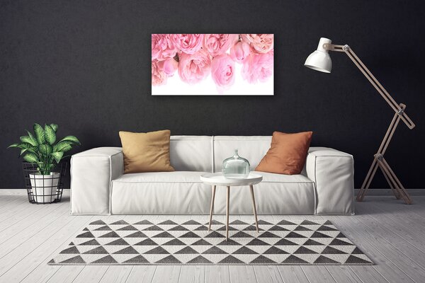 Tablou pe panza canvas Trandafiri roz Floral