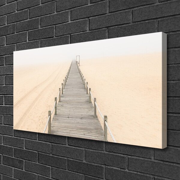 Tablou pe panza canvas Podul Arhitectura Gri