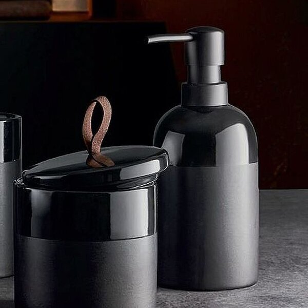 Kleine Wolke Deep dozator săpun 250 ml ceramică-negru 8681926854