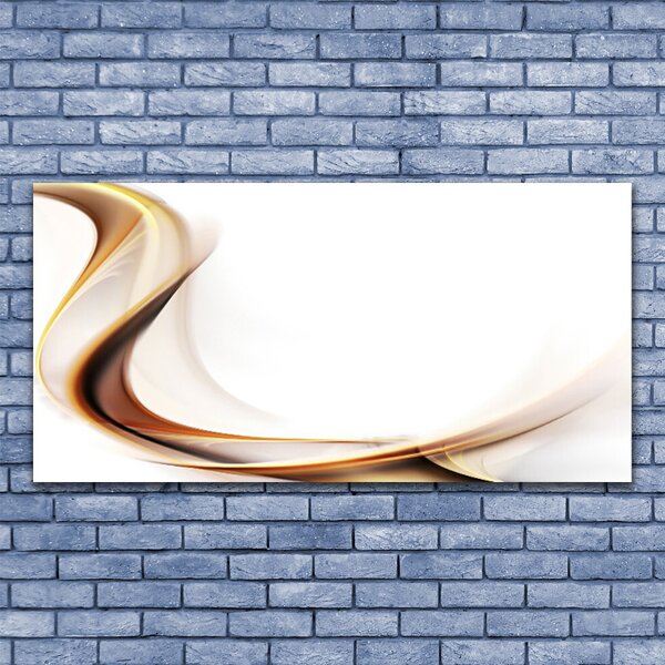 Tablou pe panza canvas Abstract Art Galben Maro Alb