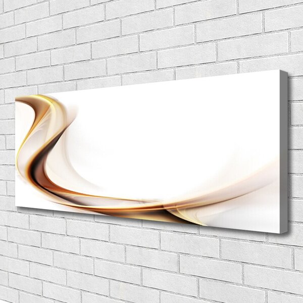 Tablou pe panza canvas Abstract Art Galben Maro Alb