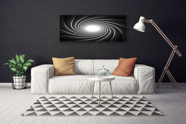 Tablou pe panza canvas Abstract Art Gri Alb Negru