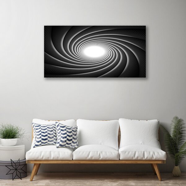 Tablou pe panza canvas Abstract Art Gri Alb Negru