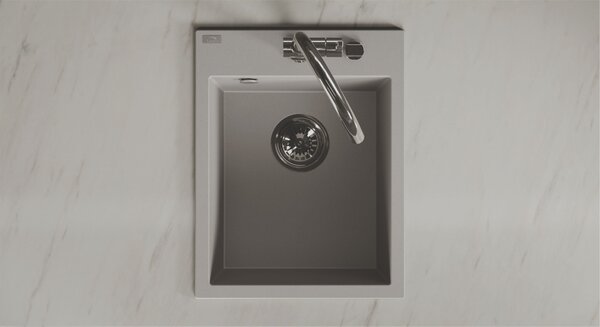 Laveo Monchichi chiuvetă din granit 50x39 cm gri/grafit/onix SBO510Y