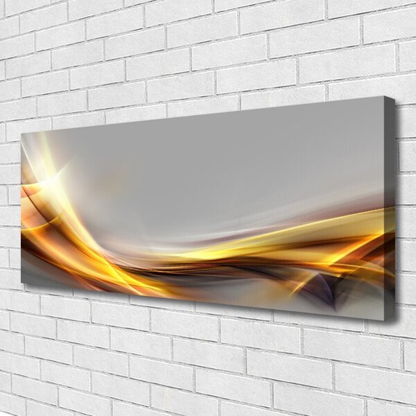 Tablou pe panza canvas Abstract Art Galben Gri