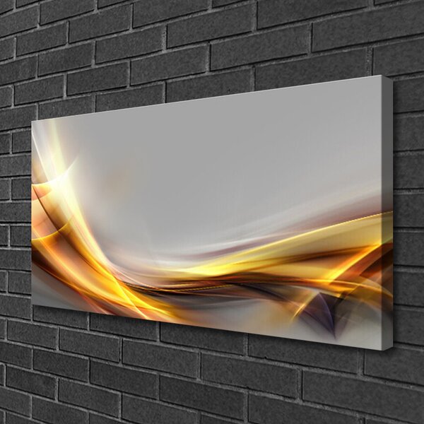 Tablou pe panza canvas Abstract Art Galben Gri