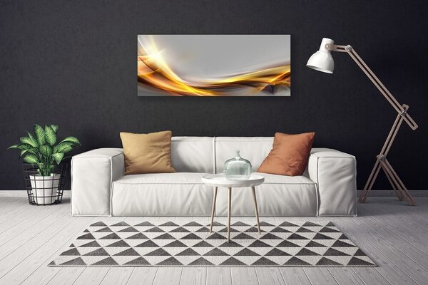 Tablou pe panza canvas Abstract Art Galben Gri