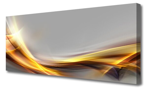 Tablou pe panza canvas Abstract Art Galben Gri
