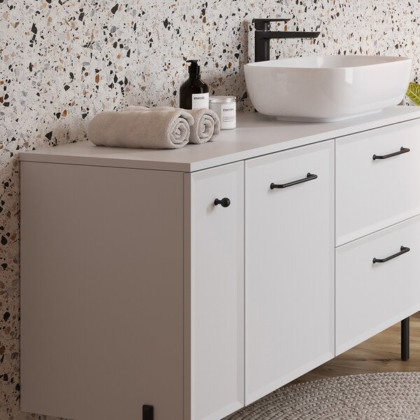 Cersanit Milagros dulap 40x44.6x55.1 cm laterala pe perete alb S102-2011