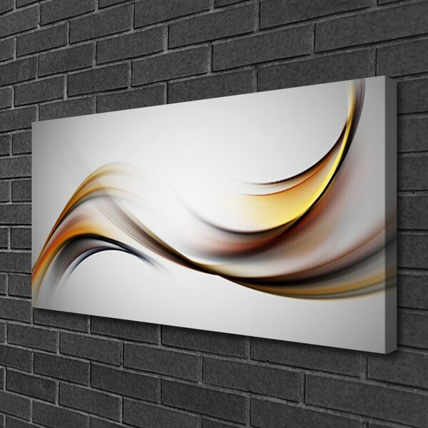 Tablou pe panza canvas Abstract Art Galben Gri