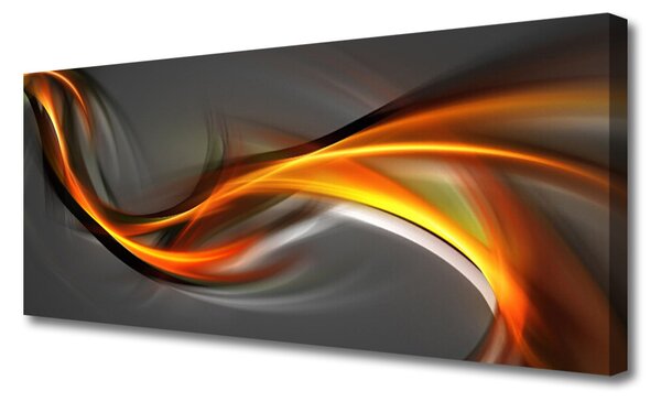 Tablou pe panza canvas Abstract Art Galben Portocaliu Gri
