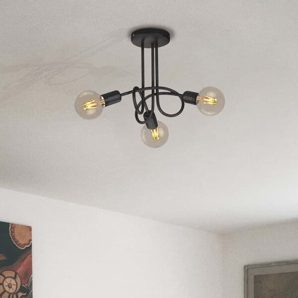 Kaja Deze lampă de tavan 3x60 W negru K-3620