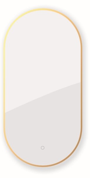 Oltens Nordlis oglindă 50x100 cm oval cu iluminare cu covoraș de încălzire 64129610