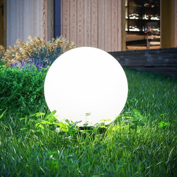 GTV Marmo lampă podea de exterior 1x20 W alb-gri OS-MARMO25-00