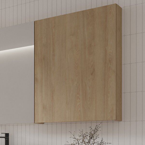 Cersanit City dulap 59.4x13.8x80 cm laterala pe perete stejar S584-113