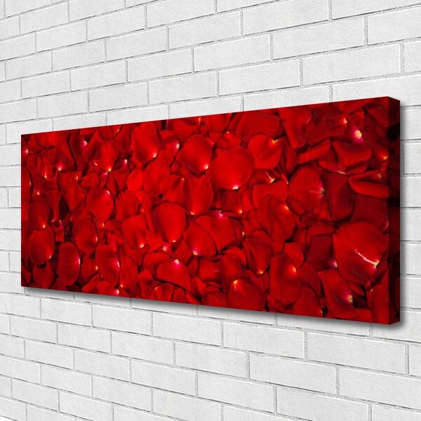 Tablou pe panza canvas Petale Floral Red