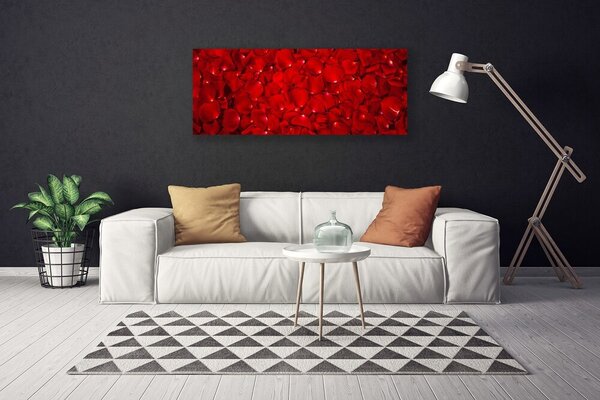 Tablou pe panza canvas Petale Floral Red