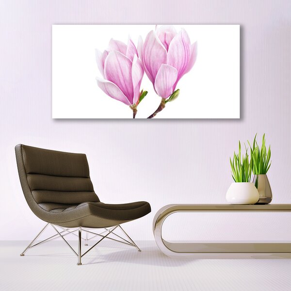 Tablou pe panza canvas Florale flori roz