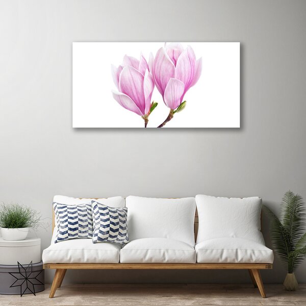Tablou pe panza canvas Florale flori roz