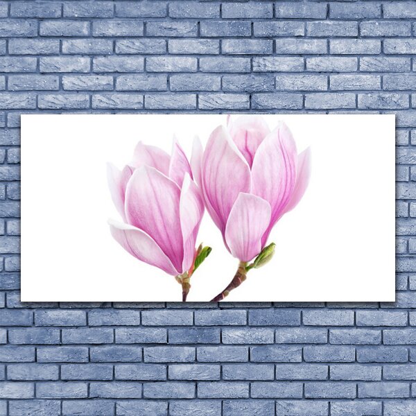 Tablou pe panza canvas Florale flori roz