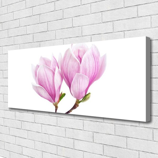 Tablou pe panza canvas Florale flori roz