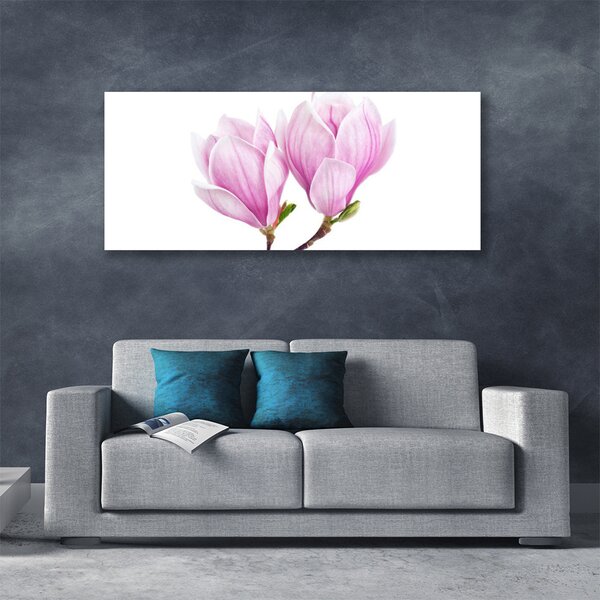Tablou pe panza canvas Florale flori roz