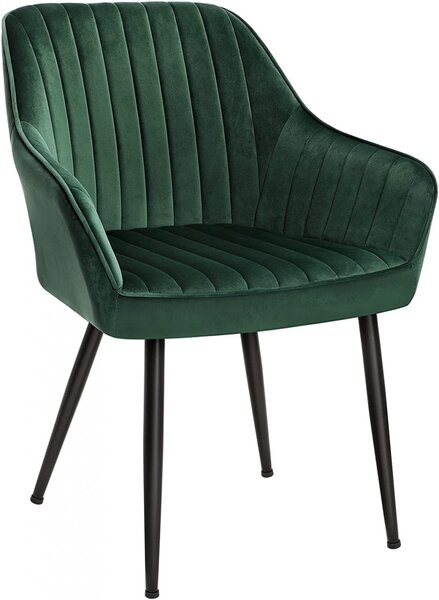 Scaun dining, Songmics, Verde, 62.5x60x85 cm