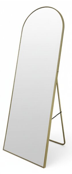 Oglindă mare de podea FRAM, 150 x 50 cm, aurie